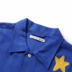 SKY HIGH FARM WORKWEAR BOTICELLI EMB STAR SHIRT WOVEN -NIke Shop skyhighfarmBOTICELLIEMBSTARSHIRTWOVENDARKBLUEMSHF02B001 4