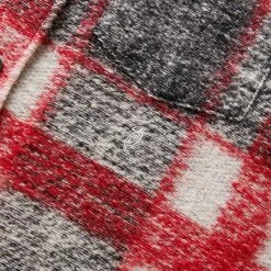 Stüssy PLAID KNIT SHIRT -NIke Shop stussyPLAIDKNITSHIRTREDS1110269 3