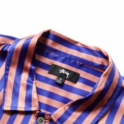 Stüssy STRIPED SILK SHIRT -NIke Shop stussySTRIPEDSILKSHIRTBLUES1110233 3