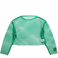 X-Girl MESH CROPPED TOP